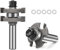 TOTOWOOD 2-Piece Tongue & Groove Router Bit Set, 7/32 to 3/8 Spacing, 1-3/4 Dia., 1/2 Shank
