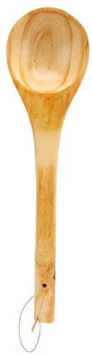 Tomotato Saunakelle, Große Holzkelle Sauna Wasserschöpfkelle Spa Löffel mit Langem Griff für Dampfbad, Sauna Zubehör