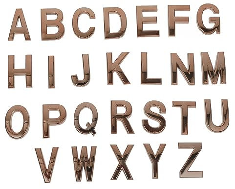 OSALADI 26stücke Buchstaben Tür Selbstklebendes Alphabet Für Briefkasten Hausnummernschild Türbuchstaben Adressbuchstaben Klebebuchstaben Adressschilder