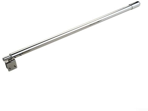 Barra de Soporte para Mampara de Ducha - Acero Inoxidable Ajustable de 8 a 12 mm para Panel de Vidrio - Brazos de Soporte para Pantalla de Ducha de Baño (2# (Cabezal