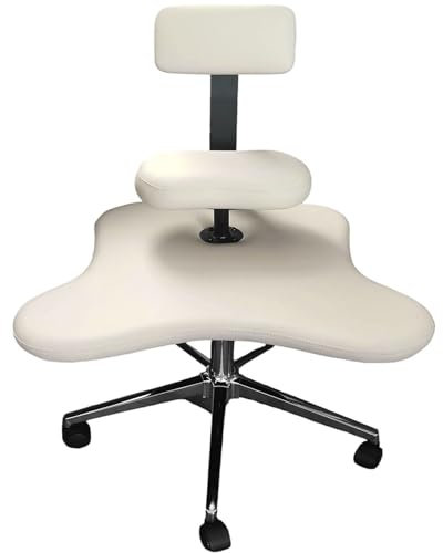 HNBYLMM Kniender Bürostuhl, Kniestuhl, Ergonomischer Kniestuhl, Höhenverstellbarer Meditationsstuhl, Kniestuhl mit Gekreuzten Beinen, für Zuhause und Büro,Beige