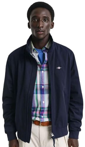 GANT Herren Lightweight Hampshire Jacket Jacke, Evening Blue, L