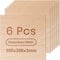 ROWOOD Hojas de Contrachapado de Tilo 6PCS 300x300x3mmTablero de Contrachapado para Grabado y Corte por Láser Pintura Artesanía en Madera