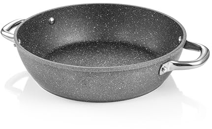 Tescoma 602439 Padella fonda effetto pietra antiaderente 28 cm