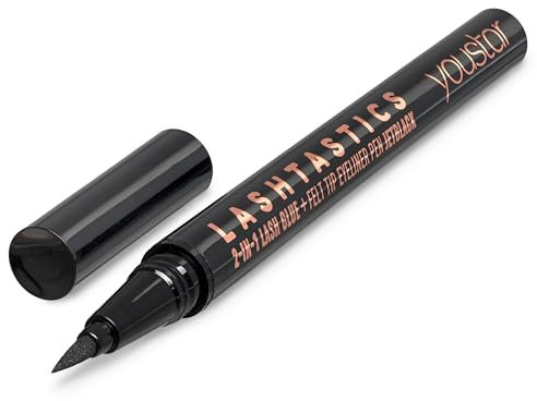 youstar LASHTASTICS 2-in-1 Wimpernkleber + Eyeliner | Einfacher Eyeliner, der als wasserfester Wimpernkleber fungiert, vegan, tierversuchsfrei und klimaneutral!