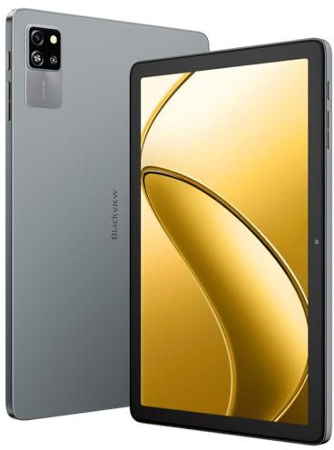 Blackview Tab60 WiFi Tablet Android 15, 12GB RAM + 128GB ROM + 1TB TF, Octa core, WiFi 6 Tablet PC 10.1 Zoll HD+ Display, 5100mAh, 8MP+5MP, Widevine L1/3,5mm Klinke/OTG/FM, Schwarz