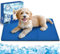 Bamda kühlmatte Hund 90x50cm - Sofortige Selbstkühlmatte für Hunde, Nicht-giftiges Gel, langlebige Kratzfeste Oberfläche, Haustierkühlmatte für Kisten und Betten perfekt für den heißen Sommer【L】