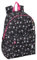 safta KUROMI - Zaino per laptop da 14,1, ideale per giovani di diverse età, comodo e versatile, qualità e resistenza, 31 x 13 x 43 cm, nero/fucsia, M, Casual
