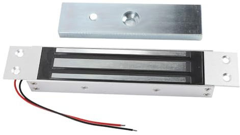Fdit Elektrisches Magnetschloss, Langlebig, NC-, 180 Kg Haltekraft, Aluminiumlegierungsschloss für Brandschutztüren aus Glas, Holz und Metall