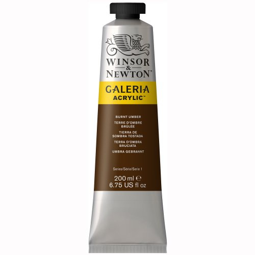 Winsor & Newton Galeria Acrylic Color, 200ml Tube, Burnt Umber