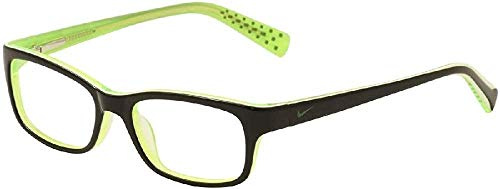 Nike 5513 001 47 Brillengestelle, Schwarz (Black/Green/Crystal)