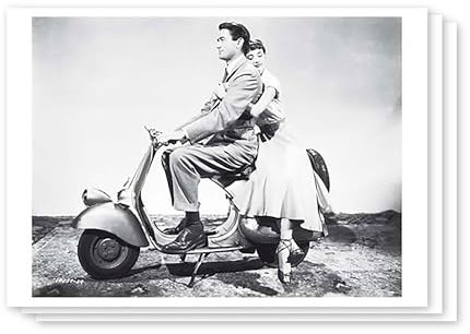 modern times -3er Set Postkarte SCHWARZ-WEISS - Motiv: AUDREY & GREGORY, Anlass: Fotografie International, Künstler/Verlag NEWS, Größe: A6