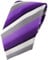 TigerTie Designer Krawatte in lila violett grau weiss gestreift - Tie Binder