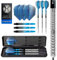 Harrows Pulse 90% Tungsten Darts | Steeldarts-Set mit Tragetasche | 21g, 22g, 23g, 24g, 25g & 26g | Enthält Supergrip Fusion Shafts und 100 Micron Prime Flights (26 Grams)