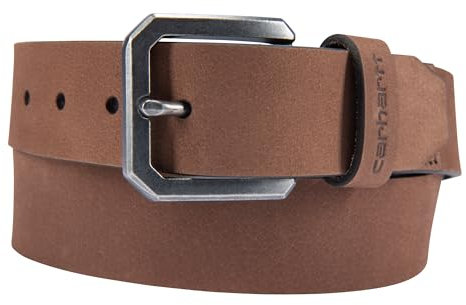 Carhartt Herren Leather Belt Gürtel, Legacy Brown, 34