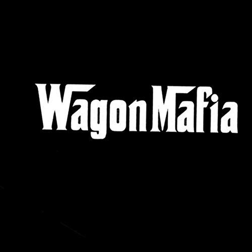 Stukk Stickers Waggon Mafia Harzen Mann Stil Cool Spaß Aufkleber Aufkleber Vinyl 15,2 cm x 4,1 cm - Weiß