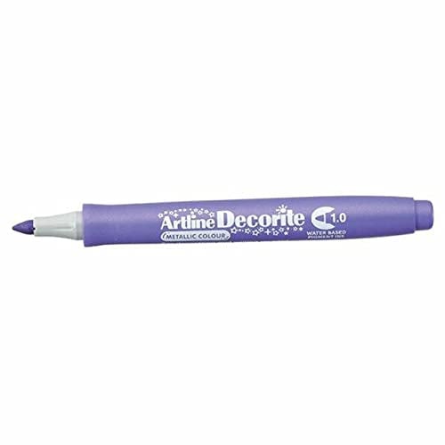 Artline 'Decorite' Metallic Purple Marker Pen 1.0mm for Card, Glass, Metal and Plastic
