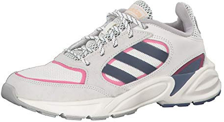 adidas Damen 90er Jahre Valasion Sneaker, Grau-Weiß, 37.5 EU
