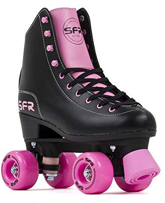 SFR Skates SFR Figure Rollschuhe für Kinder, Unisex, Jugendliche, Schwarz/Pink, Größe 38