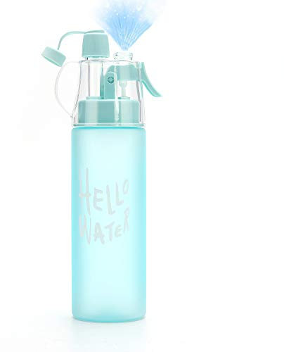 Emopeak 580ML Misting Water Bottle, Y1 20OZ Sports Water Bottle with Spray Mist for Outdoor Hydration, FDA Approved BPA-Free Mist Water Bottle … (20OZ/580ML, Blue)