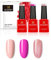Bluesky Gel Polish, Gel Nagellack Set - Summer, Pink Martini SS2014, Beach Party SS2024, Lolita SS2018. 3 x 5 ml Rosa, Pastel, Coral