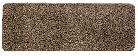 MIULEE Teppich Badematte Badezimmerteppich Bettvorleger rutschfest Badteppich Badvorleger Saugfähige Duschvorleger Waschbar Fussmatte für Wohnzimmer Schlafzimmer Badezimmer 45x120 cm Kaffee