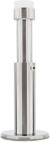 EVI Herrajes|Adjustable Wall Stop from 88 to 128mm | Dual Installation, Adhesive Base or Screw | Stainless Steel, Natural Silicone and 3M Adhesive | Protects Doors, Furniture and Walls | 040258BDUALAM