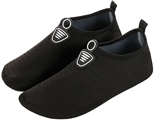 AUXDIQ Schwimmschuhe Damen Herren Badeschuhe Aquaschuhe Surfschuhe Wasserschuhe Strandschuhe Barfuß Schnell Trocknend