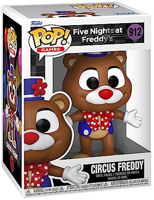 Funko Pop! Games: Five Nights at Freddy's (FNAF) SB - Circus Freddy Fazbear - Vinyl-Sammelfigur - Geschenkidee - Offizielle Handelswaren - Spielzeug Für Kinder und Erwachsene