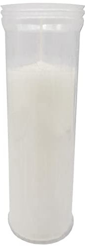 Acan Tradineur - Candela Santa, velone liturgico di paraffina e cera vegetale, decorazione chiese, cimiteri, tombe (bianco, 18,5 cm)