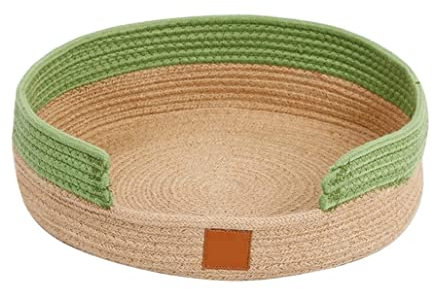 Rascador Gatos Rascador para Gatos Rascador Gato Rascador Redondo Para Gatos, Cojín Para Cama, Cesta De Algodón, Raspadores Duraderos Para Gatos Y Camas Para Gatos, Tablero Para Rascar Para Perros Ras