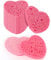 Sibba Compressed Facial Sponges, 10 Pieces Heart Cellulose Facial Sponges, Face Exfoliator Cleansing Sponge, Natural Cosmetic Spa Sponges for Facial Cleansing, Massage, Pore Exfoliating, Mask, Makeup