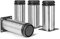 Masendelk 5 Inch Metal Furniture Legs Stainless Steel Adjustable Legs Silver Metal Legs Round Cabinet Legs for Coffee Table Cabinet Desk Sofa Shelves, Pack of 4