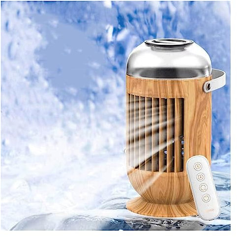 OWLEEN Aire Acondicionado Sin Unidad Exterior, 4 en 1 Enfriador De Aire Grande, Aire Condicionador con Tanque de Agua de 400ml - 2 Modos 3 velocidades para el hogar/Oficina