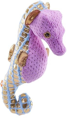 Wild Republic Foilkins Lila Seepferdchen, Stofftier, 30 cm, Geschenk für Kinder, Plüschtier, Füllung aus gesponnenen recycelten Wasserflaschen, Violetter Seepferd