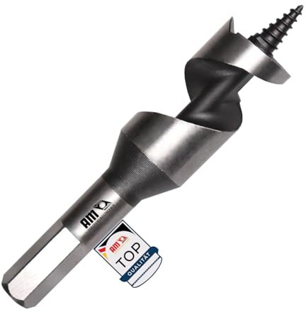 AM-Zerspanungstechnik Auger Drill Bit 6 mm - 105 mm | Wood Drill Long | Lewis Spiral Drill Bit (Diameter 6 x 105 mm)
