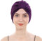 ESTEVANJ MUR Turbane für Frauen/Kopftuch für Frauen Weiche Turban-Kopftuch-Kopfbedeckung Plissee-Beanie-Mütze Haarausfall-Hut (6, Einheitsgröße)