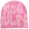 Arcimatto Y2k Spider Beanie Mütze Wolle Acryl Knit Skull Cap Winter Warm Streetwear MEA Design Hüte für Frauen Mann Jugendliche, Mea Pink, Einheitsgröße
