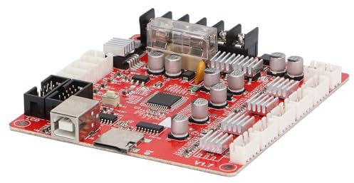 Gute Wärmeableitung, Integrierte Hauptplatine mit USB-Schnittstelle, 3D-Drucker-Motherboard für Anet A8 PLUS 12 V-24 V, Ersetzt Direkt Ramps 1.4