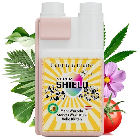 SUPERSHIELD® Pflanzenstärkungsmittel | Grow & Bloom | für stärkeres & gesünderes Wachstum deiner Pflanzen | besseres Wurzel- & Blütenwachstum | 500ml Konzentrat ergibt 20L Sprühlösung