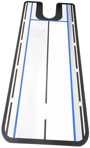 PAMINGONO Wiederverwendbarer Putting Spiegel Tragbarer Golf Putting Trainer mit Ausrichtungshilfe Golf Zubehör für Präzises Putting Training Perfekt für Indoor Übungen