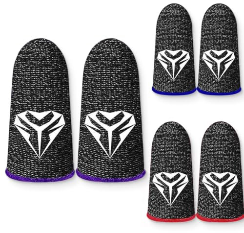 Fingerhüllen für Gaming, Handy für Pubg Cod, atmungsaktiv, Anti-Schweiß, Anti-Trockenheit, Gaming-Telefon-kompatibel, Ultra-empfindliche Fingerhandschuhe