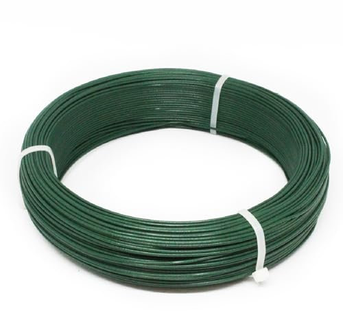Linxor - Fil d'attache en Acier galvanisé plastifié pour Grillage ou Autre - 100 m x 1.3mm Ø - Vert