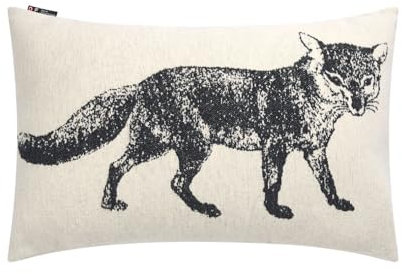 David Fussenegger Kissenhülle Fuchs 40x60cm Kissenbezug aus Recycling-Baumwolle nachhaltig produziert ÖkoTex100 GRS Made in Austria Farbe Rohweiß