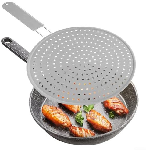 Copertura della pentola del silicone antispruzzi, protezione della stufa dello schermo del grasso,Stufa di raffreddamento della stufa della stuoia di cottura