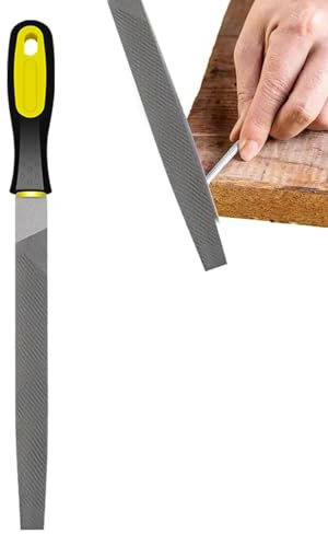 Dranng de hacha de corte rectangular de acero, afiladora de hacha de metal | plana ergonómica,manual de alta dureza con mango antideslizante