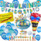 JJJZAMZ SCHULKIND 2025 Junge Einschulung Deko, Schulkind Banner + Schultüte Luftballons +20 Einschulung Latex Luftballons + 13 Stück Tortendeko Einschulung,Verwendung für Schulkind Deko Schulanfang