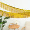 AIYONG 3 Stück Glänzendes Gold Lametta Vorhänge Banner, Metallische Folie Fransen Vorhang Funkeln Dekoration für Geburtstagsfeier Abschlussfeier Hintergrund Weihnachten Disco Party (30X300CM)