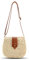 Bototack Straw Beach Bag for Women, Small Summer Crossbody Bag with Zipper, Bohemian Weave Handmade Shoulder Handbags for Beach Vocation Holiday (Beige)