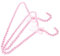 ABOOFAN 2St Kleiderbügel Haken zusammenklappbar Aufhänger Stehen Haustier Perle Gold kleiderständer kinderkleiderbügel Kleiderbügel für Kleinkinder kleine Hosenbügel Abs Rosa